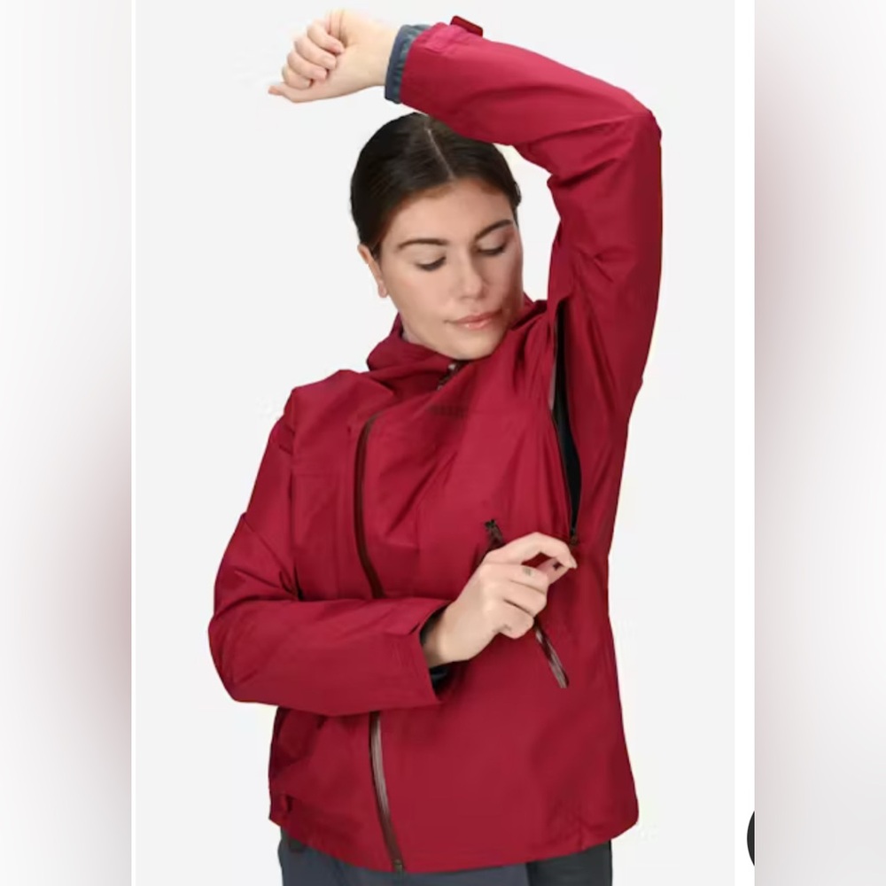 Marmot Women's Minimalist Red Rain Jacket - Picture 5 of 13